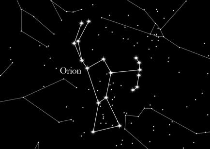 Hellster Stern Im Orion