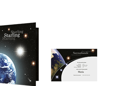 Starter Paket Starling Sterntaufe